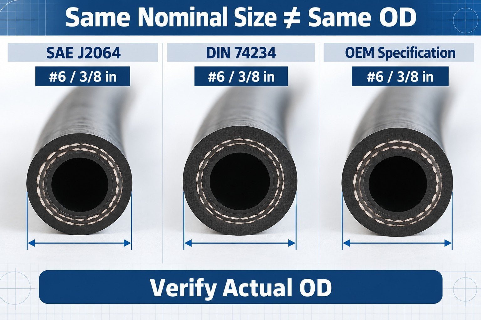 common AC fitting mismatch failure modes